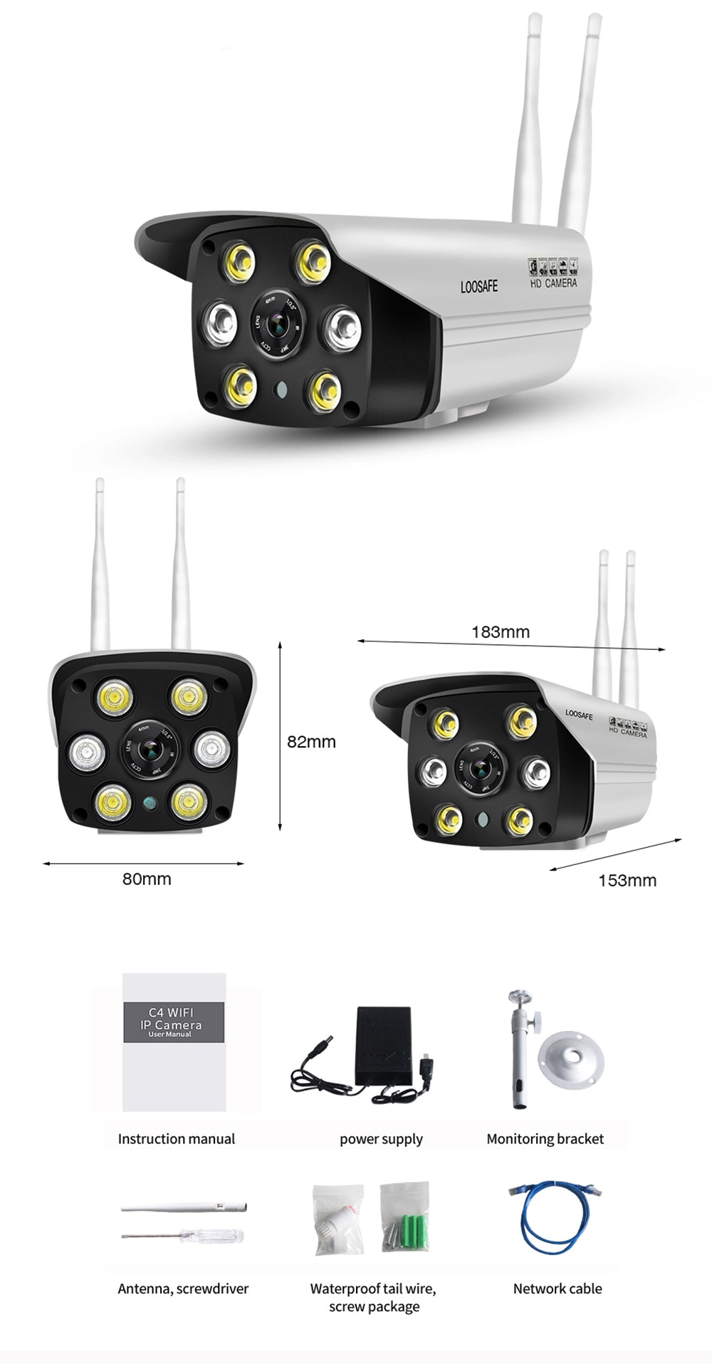Camera video de supraveghere wireless Loosafe C6-5 Camera video de supraveghere wireless Loosafe C6-5